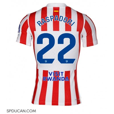 Muški Nogometni Dres Atletico Madrid Giacomo Raspadori #22 Domaci 2025-26 Kratak Rukav Muški Nogometni Dres Atletico Madrid Giacomo Raspadori #22 Domaci 2025-26 Kratak Rukav